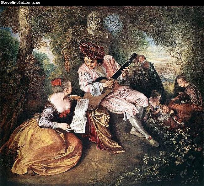 WATTEAU, Antoine The Love Song